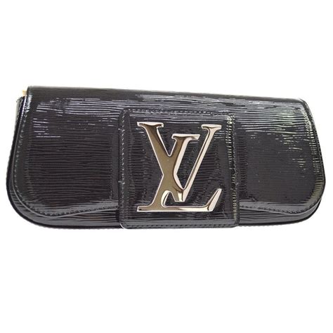 louis vuitton vintage black leather clutch silver metal clasp|Louis Vuitton artsy tote black.